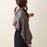 【大人気】TRグレンチェックBACKループたけのこブラウス | OLIVE des OLIVE OUTLET | 詳細画像9
