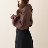 【大人気】TRグレンチェックBACKループたけのこブラウス | OLIVE des OLIVE OUTLET | 詳細画像3