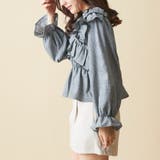 グレンチェッククロス衿ブラウス | OLIVE des OLIVE OUTLET | 詳細画像3