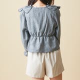 グレンチェッククロス衿ブラウス | OLIVE des OLIVE OUTLET | 詳細画像4