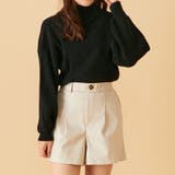 ブラック | リブボトルネックプルオーバー | OLIVE des OLIVE OUTLET