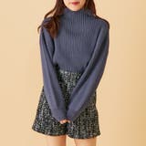 ブルー | リブボトルネックプルオーバー | OLIVE des OLIVE OUTLET