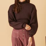 ブラウン | リブボトルネックプルオーバー | OLIVE des OLIVE OUTLET