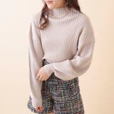 アイボリー | リブボトルネックプルオーバー | OLIVE des OLIVE OUTLET