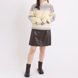 グラデーションニットロールネックプルオーバー | OLIVE des OLIVE OUTLET | 詳細画像6