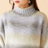 グラデーションニットロールネックプルオーバー | OLIVE des OLIVE OUTLET | 詳細画像25