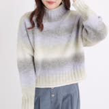 グラデーションニットロールネックプルオーバー | OLIVE des OLIVE OUTLET | 詳細画像17