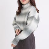 グラデーションニットロールネックプルオーバー | OLIVE des OLIVE OUTLET | 詳細画像12