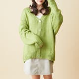 グリーン | ロービングニットVカーディガン | OLIVE des OLIVE OUTLET