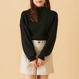 ブラック | リブボトルネックプルオーバー | OLIVE des OLIVE OUTLET