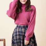 ピンク | リブボトルネックプルオーバー | OLIVE des OLIVE OUTLET