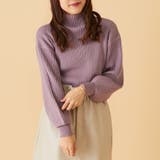 ラベンダー | リブボトルネックプルオーバー | OLIVE des OLIVE OUTLET