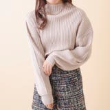 ナチュラル | リブボトルネックプルオーバー | OLIVE des OLIVE OUTLET