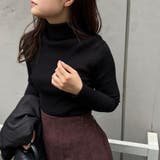 【万能ニット】ハイネックリブトップス | NICE CLAUP OUTLET | 詳細画像1