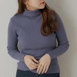 【万能ニット】ハイネックリブトップス | NICE CLAUP OUTLET | 詳細画像6