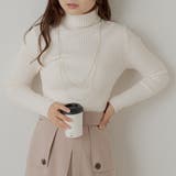 【万能ニット】ハイネックリブトップス | NICE CLAUP OUTLET | 詳細画像19