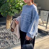 ダイヤ柄ループ編ニット | NICE CLAUP OUTLET | 詳細画像5