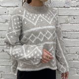 ダイヤ柄ループ編ニット | NICE CLAUP OUTLET | 詳細画像15