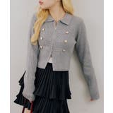 トップグレー | ナポレオン風ダブルジップニット | RMAF　NICE CLAUP / OLIVE des OLIVE