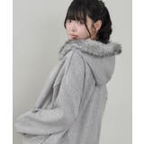 【5色展開】ラインストーンビッグファーパーカー | RMAF　NICE CLAUP / OLIVE des OLIVE | 詳細画像4 