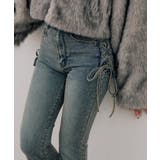 【S/Mサイズ展開】サイドレースアップフレアデニムパンツ | RMAF NICE CLAUP / OLIVE des OLIVE | 詳細画像7