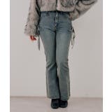 【S/Mサイズ展開】サイドレースアップフレアデニムパンツ | RMAF NICE CLAUP / OLIVE des OLIVE | 詳細画像8
