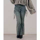 【S/Mサイズ展開】サイドレースアップフレアデニムパンツ | RMAF NICE CLAUP / OLIVE des OLIVE | 詳細画像9