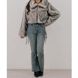 【S/Mサイズ展開】サイドレースアップフレアデニムパンツ | RMAF NICE CLAUP / OLIVE des OLIVE | 詳細画像13