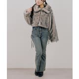 【S/Mサイズ展開】サイドレースアップフレアデニムパンツ | RMAF NICE CLAUP / OLIVE des OLIVE | 詳細画像14