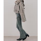 【S/Mサイズ展開】サイドレースアップフレアデニムパンツ | RMAF NICE CLAUP / OLIVE des OLIVE | 詳細画像15