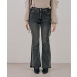 【S/Mサイズ展開】サイドレースアップフレアデニムパンツ | RMAF NICE CLAUP / OLIVE des OLIVE | 詳細画像17
