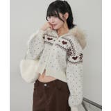 アイボリー | ハートノルディックファーパーカー | RMAF NICE CLAUP / OLIVE des OLIVE