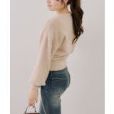 パール付フェザーカシュクールニット | RMAF NICE CLAUP / OLIVE des OLIVE | 詳細画像11