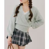 パール付フェザーカシュクールニット | RMAF NICE CLAUP / OLIVE des OLIVE | 詳細画像27
