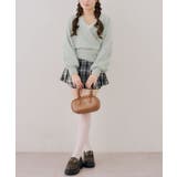 パール付フェザーカシュクールニット | RMAF NICE CLAUP / OLIVE des OLIVE | 詳細画像30
