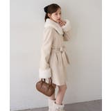 フェイクファー付2WAYコート | RMAF NICE CLAUP / OLIVE des OLIVE | 詳細画像9