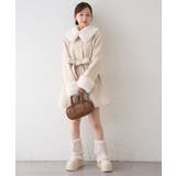 フェイクファー付2WAYコート | RMAF NICE CLAUP / OLIVE des OLIVE | 詳細画像14