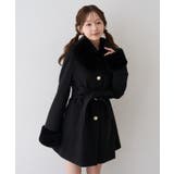 ブラック | フェイクファー付2WAYコート | RMAF NICE CLAUP / OLIVE des OLIVE