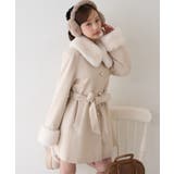 アイボリー | フェイクファー付2WAYコート | RMAF NICE CLAUP / OLIVE des OLIVE