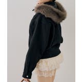 ファーフード付ライダース風ジャケット | RMAF　NICE CLAUP / OLIVE des OLIVE | 詳細画像14 