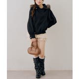 ファーフード付ライダース風ジャケット | RMAF　NICE CLAUP / OLIVE des OLIVE | 詳細画像16 