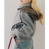 ファーフード付ライダース風ジャケット | RMAF　NICE CLAUP / OLIVE des OLIVE | 詳細画像23 