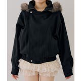ファーフード付ライダース風ジャケット | RMAF　NICE CLAUP / OLIVE des OLIVE | 詳細画像31 