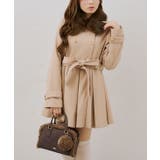 衿ファープリーツ女の子コート | RMAF NICE CLAUP / OLIVE des OLIVE | 詳細画像1