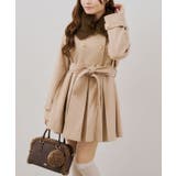 ベージュ | 衿ファープリーツ女の子コート | RMAF NICE CLAUP / OLIVE des OLIVE