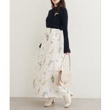 【natural couture】オリジナル花柄Aラインスカート | NICE CLAUP / OLIVE des OLIVE OUTLET | 詳細画像2