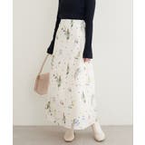 【natural couture】オリジナル花柄Aラインスカート | NICE CLAUP / OLIVE des OLIVE OUTLET | 詳細画像4
