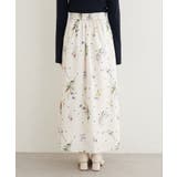 【natural couture】オリジナル花柄Aラインスカート | NICE CLAUP / OLIVE des OLIVE OUTLET | 詳細画像8