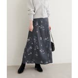 【natural couture】オリジナル花柄Aラインスカート | NICE CLAUP / OLIVE des OLIVE OUTLET | 詳細画像16
