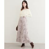 【natural couture】オリジナル花柄Aラインスカート | NICE CLAUP / OLIVE des OLIVE OUTLET | 詳細画像20